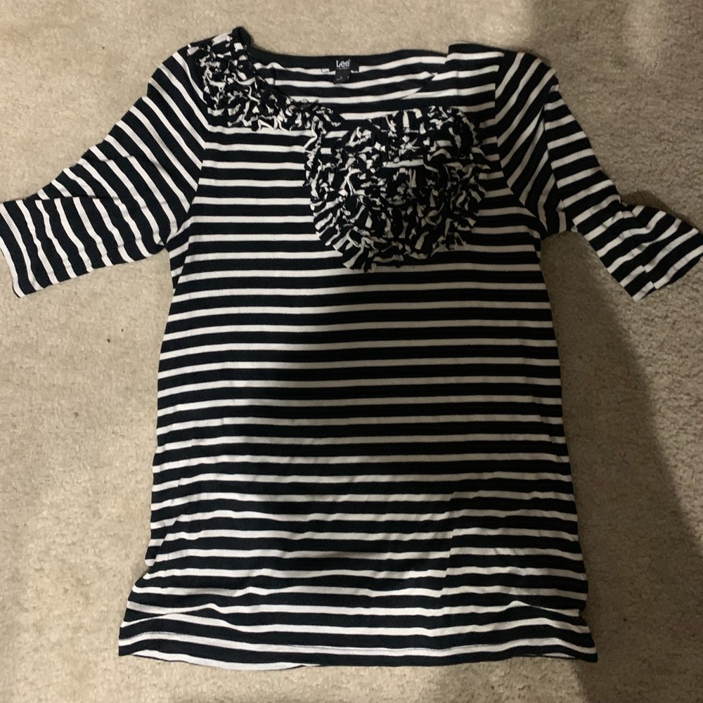 Black and white shirt